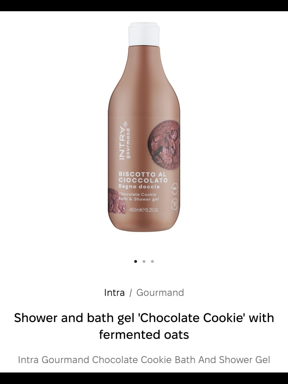 Chocolate Cookie Bath & Shower Gel — Brown